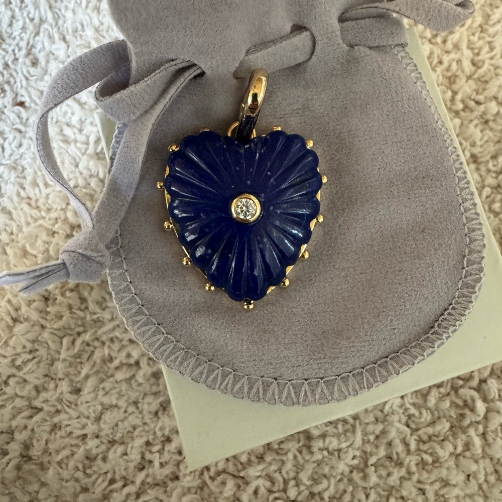 Thatch Lapis heart pendant - Picture 4 of 4